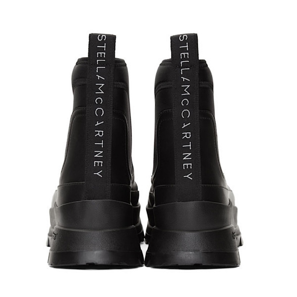 Stella McCartney Vibram Black Ankle Boots with Chunky Sole